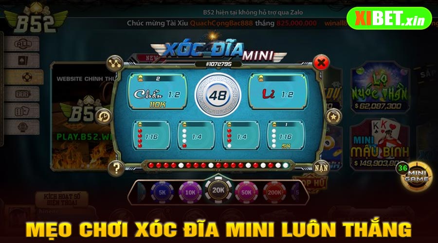 Mẹo Chơi Xóc Đĩa Mini Luôn Thắng Trên XiBet