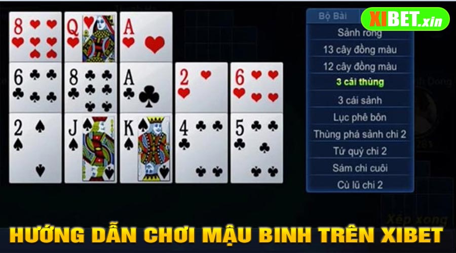Hướng Dẫn Chơi Mậu Binh Trên Xibet